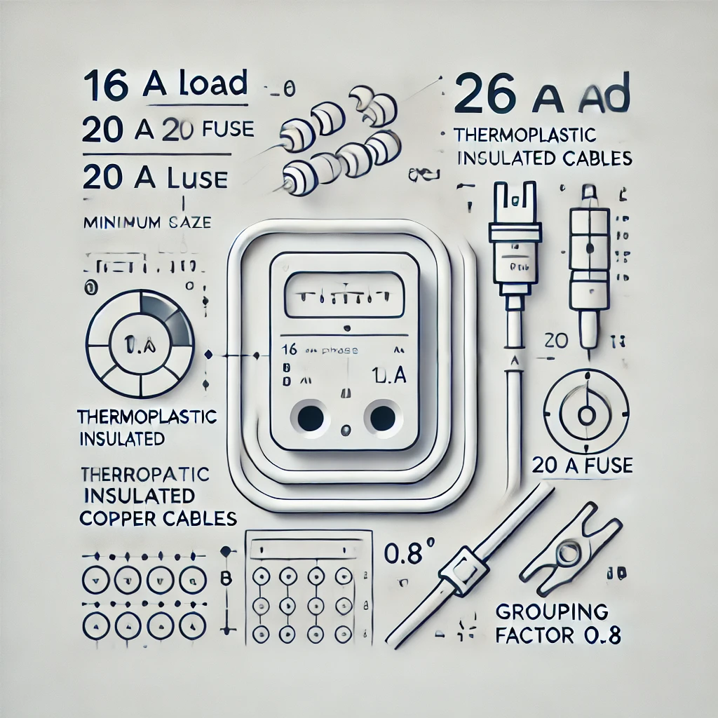 mini Cover Image for Calculating Minimum Cable Size for a Single-Phase Load with Overload Protection