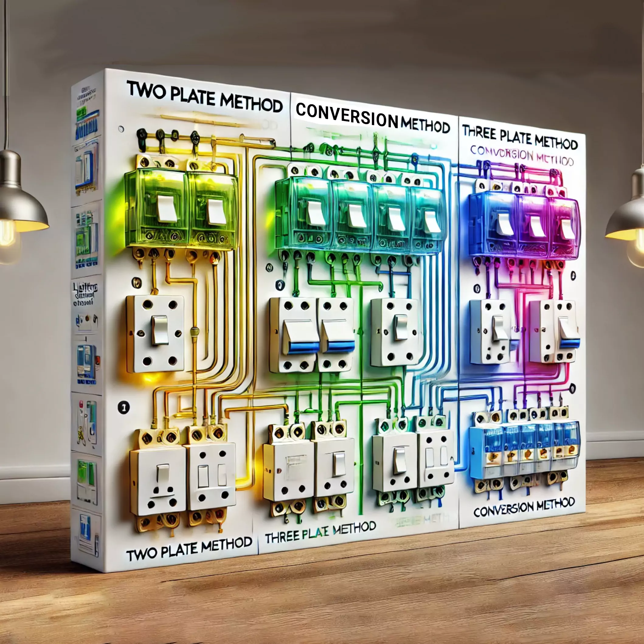 mini Cover Image for How to Wire Lighting Circuits in the UK: A Comprehensive Guide to the Two Plate, Three Plate, and Conversion Methods