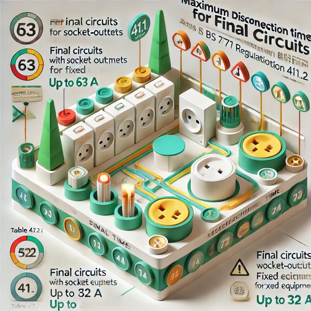 mini Cover Image for What are the Maximum Disconnection Times for Final Circuits According to BS 7671?