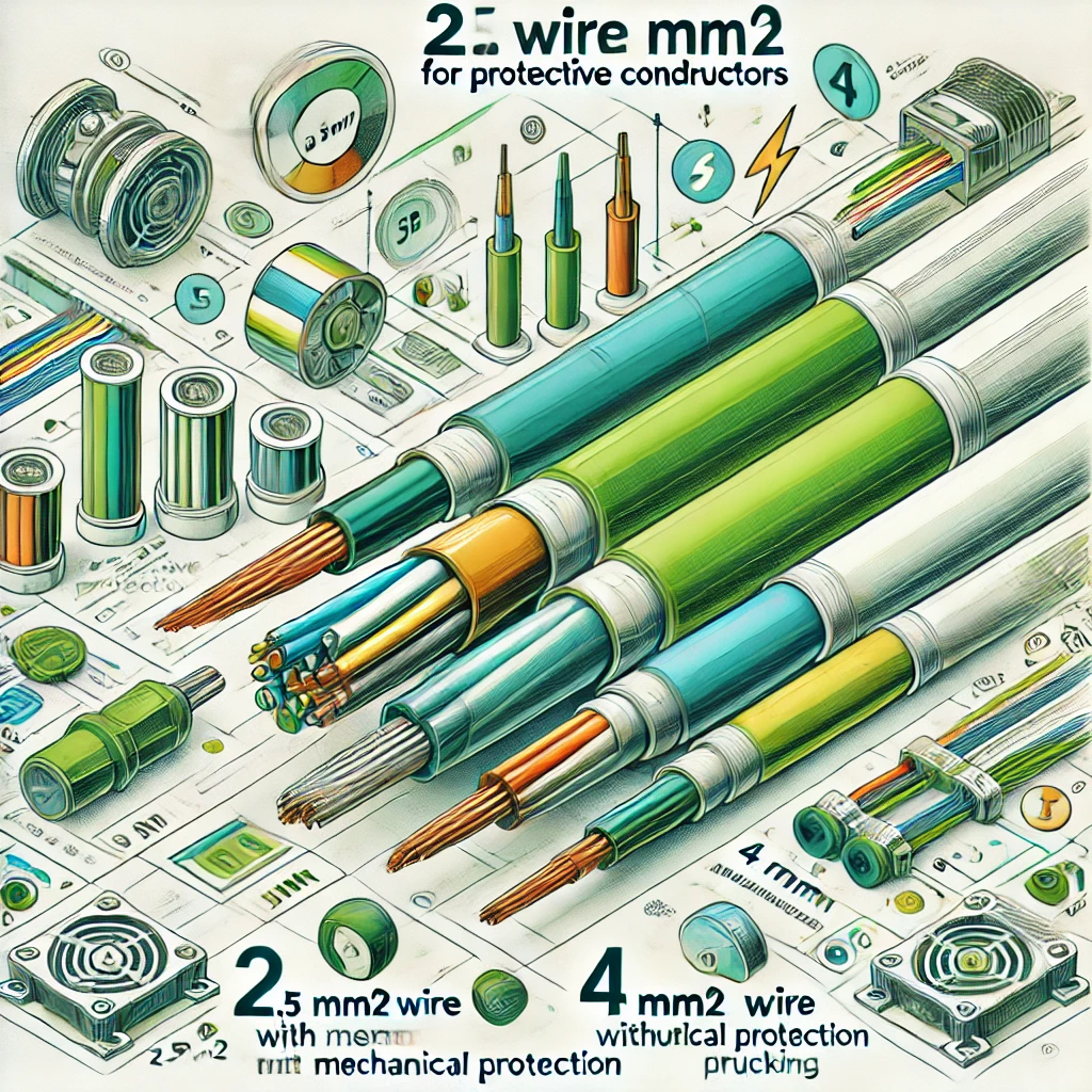 mini Cover Image for What is the Minimum Cross-Sectional Area for Protective Conductors in Electrical Installations?