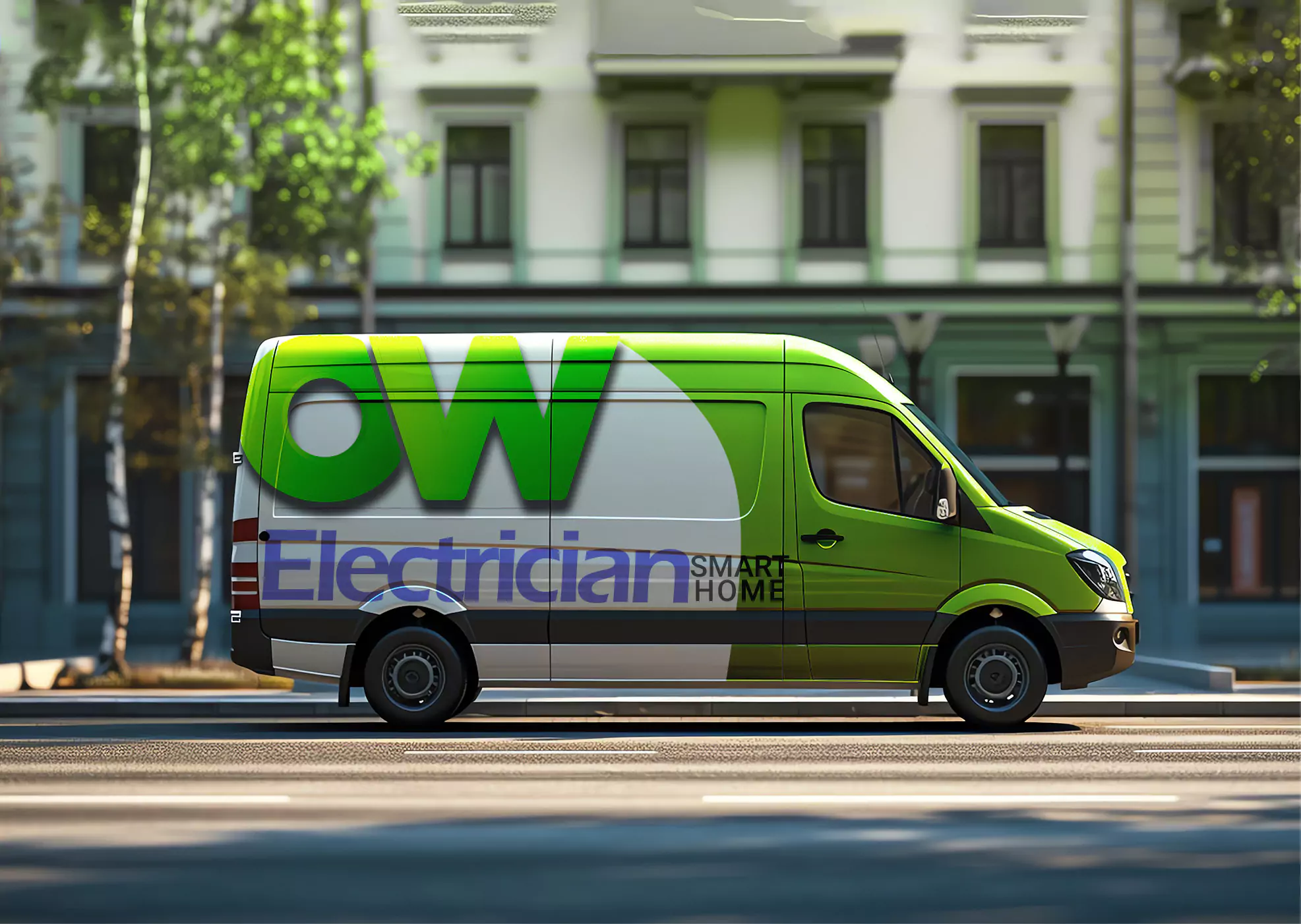 OW London, Electrician, Smart Home Engineers van in London