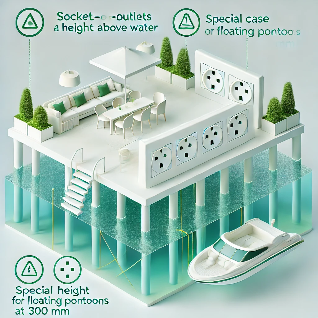 mini Cover Image for What is the Required Height for Socket-Outlets Near Water According to BS 7671?