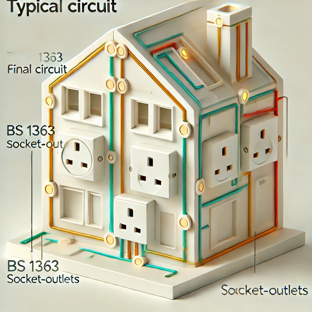 mini Cover Image for Understanding Typical Final Circuits Using BS 1363 Socket-Outlets in Household Installations