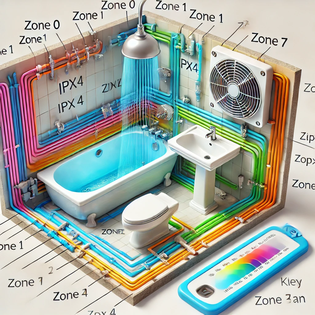 mini Cover Image for Understanding IP Rating Required Degrees of Protection for Electrical Equipment in Bathroom Zones